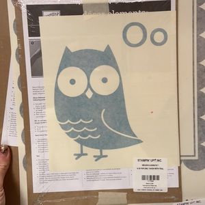 NWT Stampin Up Decor elements wall stickers -alphabet M D and O